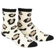 Damella Strømper Fluffy Socks Leopard polyester Str 35/38 Dame