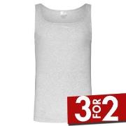 Jockey Cotton A-Shirt Grå bomull Medium Herre