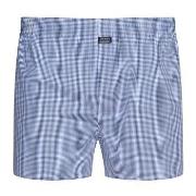 Jockey Woven Poplin Boxer Shorts Marin/Rutet bomull 3XL Herre