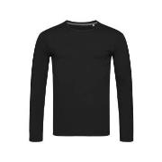 Stedman Clive Long Sleeve Svart ringspunnet bomull X-Large Herre