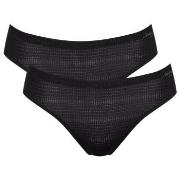 Sloggi Truser 4P ZERO Motion Ultra High Leg Brief Svart polyester X-La...