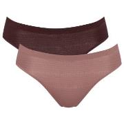 Sloggi Truser 4P ZERO Motion Ultra High Leg Brief Brun polyester Mediu...