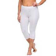 Trofe Leggings 3-4 Length Hvit bomull X-Large Dame