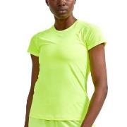 Craft ADV Essence SS Slim Tee W Hvit polyester Small Dame