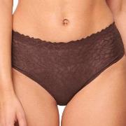 Sloggi Truser 3P ZERO Feel Lace 2.0 High Waist Brief Brun X-Small Dame