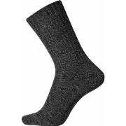 Egtved Strømper Wool Ribbed Sock Mørkgrå  Str 45/48