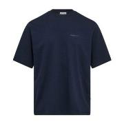 Resteröds Mid Sleeve T-Shirt Marine økologisk bomull Small Herre