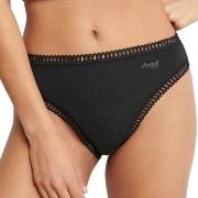 Sloggi Truser 3P GO Crush High Leg Briefs Svart/Blå bomull Medium Dame