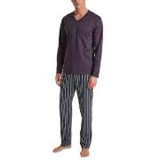 Calida Relax Streamline 5 Pyjama Plomme bomull Medium Herre