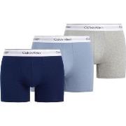 Calvin Klein 3P Modern Cotton Stretch Boxer Brief Blå/Grå bomull Small...