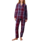 Triumph Boyfriend Pyjama PW X Checks Rød bomull 36 Dame