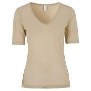 Damella Silk T-Shirt Beige silke Large Dame