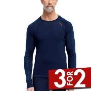 Dovre Jacquard Baselayer Marine ull Small Herre