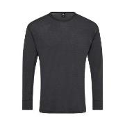 Dovre Long Sleeve Wool Crew Neck Mørkgrå  merinoull Large Herre