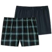 Schiesser 2P Boxershorts multipack Brun mønstret bomull 3XL Herre