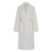 Decoy Long Terry Robe With Hood Svart polyester Small Dame