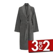 Decoy Long Terry Robe With Hood Grå polyester X-Large Dame