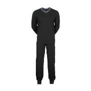 JBS V-Neck Jersey Pyjamas Svart bomull 3XL Herre