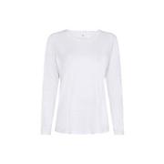 JBS of Denmark Bamboo Long Sleeve Top Hvit Small Dame