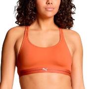 Puma BH Crossback Padded Sporty Top Oransje polyamid Large Dame