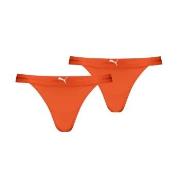 Puma Truser 2P Tanga String Oransje polyamid Small Dame