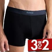 Sloggi 2P Men Ever Ease Shorts Svart bomull Medium Herre