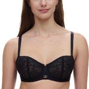 Chantelle BH Origins Lace Unlined Demi Bra Svart nylon F 75 Dame