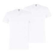 Puma 2P Basic V-neck Tee Hvit bomull Medium Herre