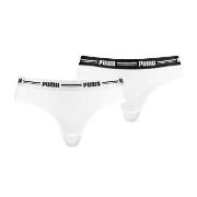 Puma Truser 2P Logo Waistband Brazilian Hvit Large Dame