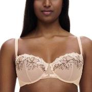 Chantelle BH Pulp Underwired Half Cup Bra Svart m Beige nylon B 85 Dam...
