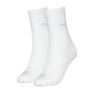 Puma Strømper 2P Women Logo Crew Socks Hvit Str 39/42 Dame