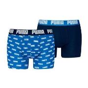 Puma 2P Everyday Aop Boxer Marine/Blå bomull Large Herre