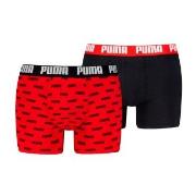 Puma 2P Everyday Aop Boxer Rød/Svart bomull Small Herre