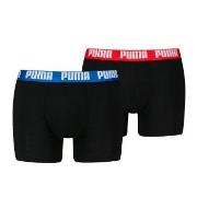 Puma 2P Men Everyday Basic Boxer Svart/Rød bomull Medium Herre