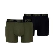 Puma 2P Men Everyday Basic Boxer Militærgrønn bomull Large Herre