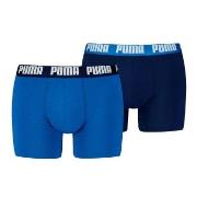 Puma 2P Men Everyday Basic Boxer Svart/Blå bomull Large Herre