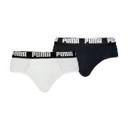 Puma 2P Men Everyday Brief Hvit/Svart bomull Small Herre