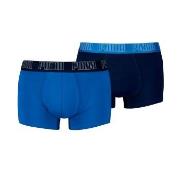 Puma 2P Men Everyday Trunks Marine/Blå bomull Small Herre