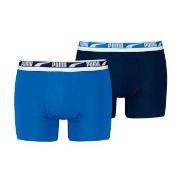 Puma 2P Men Multi Logo Boxer Marine/Blå bomull Medium Herre