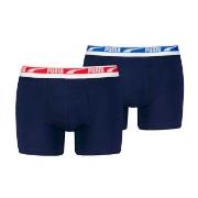 Puma 2P Men Multi Logo Boxer Marine bomull X-Large Herre