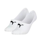 Puma Strømper 2P Women Cushioned Footie Socks Hvit bomull Str 35/38 Da...