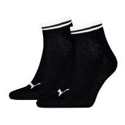Puma Strømper 2P Heritage Quarter Socks Svart Str 39/42