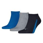 Puma Strømper 3P Lifestyle Sneaker Socks Svart/Blå Str 35/38