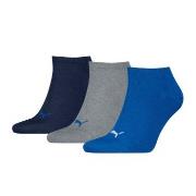 Puma Strømper 3P Sneaker Socks Svart/Blå Str 39/42