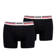 Levis 2P Men Sportswear Logo Boxer Brief Svart bomull X-Large Herre