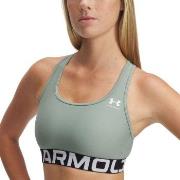 Under Armour BH Mid Branded Sport Bra Grå polyester Medium Dame