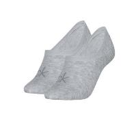 Calvin Klein Strømper 2P Women Invisible Footie Socks Grå Str 35/38 Da...