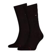 Tommy Hilfiger Strømper 2P Men Classic Sock Mørkbrun  Str 47/49 Herre