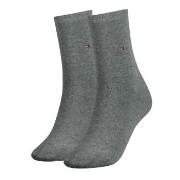 Tommy Hilfiger Strømper 2P Women Classic Casual Socks Grå Str 39/42 Da...