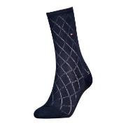 Tommy Hlfiger Women Premium Argyle Socks Strømper Marine Str 39/42 Dam...